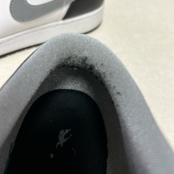 Nike Air Jordan One Low. Sz Yth 7. Womens 8.5. Black and white with gray swoosh. - Picture 7 of 10